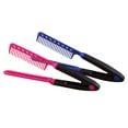 2PCS VShaped Hair Combs Straightening Hair Clip Comb Hairdressing