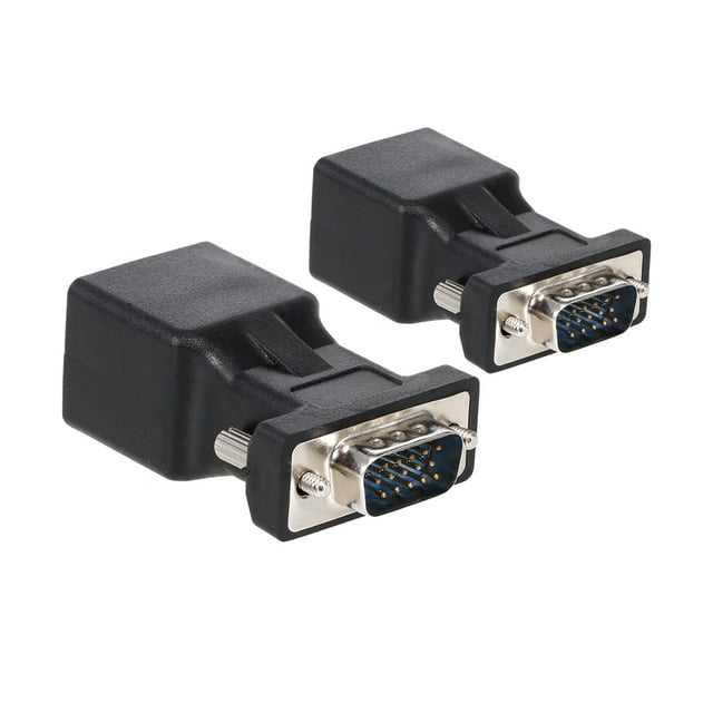 2PCS VGA to RJ45 Adapter VGA Male to RJ45 Adapter Ethernet Port ...