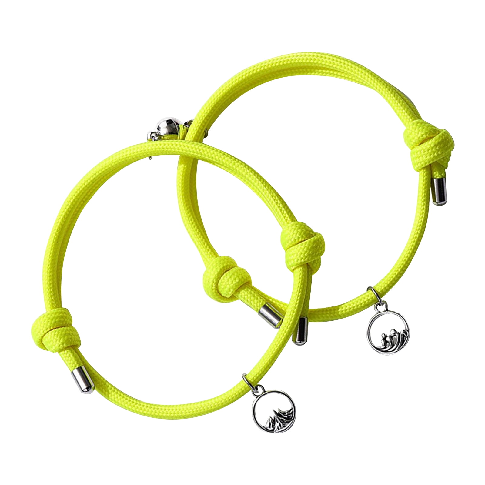 2PCS Valentine's Day Glow In The Dark Bracelet Rope Sea Vow Suction