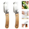 thumbnail image 1 of 2PCS Vegetable Peeler With Wooden Handle, Stainless Steel Wide Blade Potato and Carrot Peeler, 3-in-1 Veggie Peeler With Scallion Shredder and Bottle Opener for Kitchen, Camping and Travel, 1 of 6