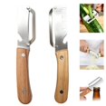 thumbnail image 1 of 2PCS Vegetable Peeler With Wooden Handle, Stainless Steel Wide Blade Potato and Carrot Peeler, 3-in-1 Veggie Peeler With Scallion Shredder and Bottle Opener for Kitchen, Camping and Trave(mix), 1 of 6