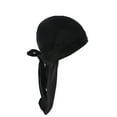 thumbnail image 1 of 2PCS Velvet Durag Cap for Men And Women Soft Headwraps With Long Tail Wide Straps 360, 1 of 2