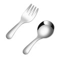 2PCS Versatile Spoon Fork Tableware Portable and Compact Cutlery Set ...