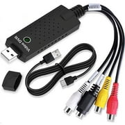 2PCS Video Capture Card USB 2.0 Audio Device Old VHS Mini DV Hi8 DVD VCR to Digital Converter ,Plug and Play