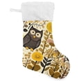 thumbnail image 1 of 2PCS Vintage Owls Christmas Stockings Personalized 18”Large with Plush Cuff Christmas Decorations Stocking Holiday and Family Stocking Tree Fireplace Decor Holiday Decor, 1 of 7