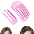thumbnail image 1 of 2PCS Volumizing Hair Clips for Women, Hair Volume Clip Styling Tools Volumizing Comb for Fluffy Bangs Clips for Root Lift Hair Styling Tools, Root Booster Clips, Rose Red, 1 of 7