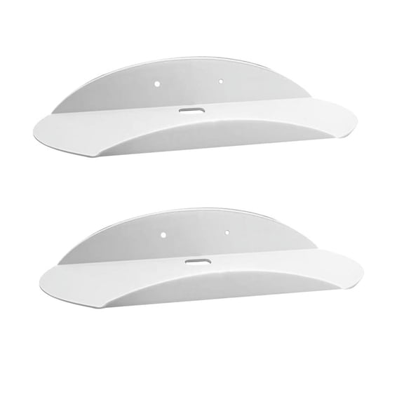 2PCS Wall Floating Shelves Small Acrylic Multipurpose Display Stand Curved