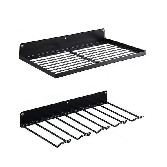 2PCS Wall Mounted Drill Holder Storage Rack Organizer For Tools And Accessories