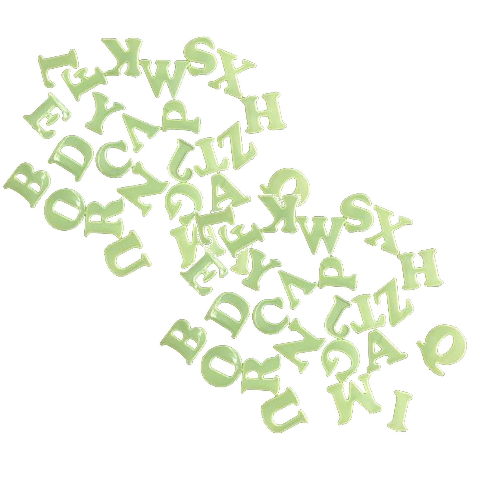 2PCS Wall Stickers, 26PC Luminous Letter Stickers 26 Letters Specially