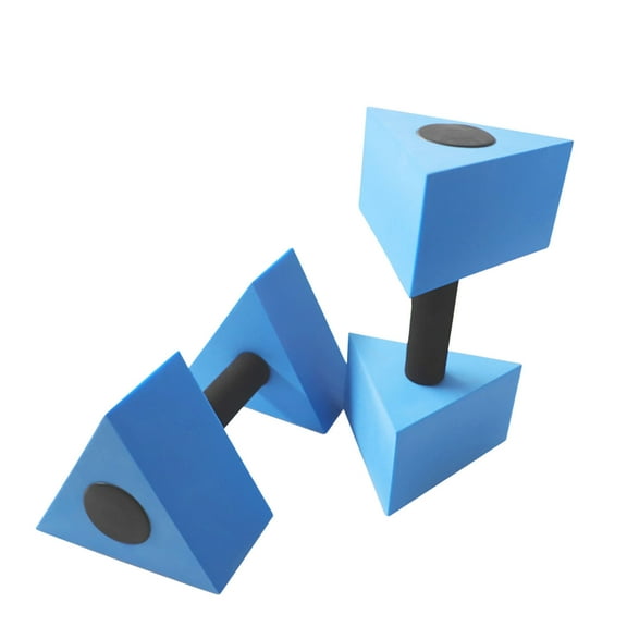 2PCS Water Aerobics Dumbbells For Pool Exercise EVA Foam Hand Weights Underwater Fitness For Adults Swimming Training