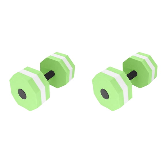2PCS Water Dumbbells for Aquatic Fitness Foam Pool Resistance Weights- Floatation Dumbbells for Aerobics, Swimming Aqua Yoga EVA Training Equipment for Water Workouts Rehabilitation Exercises