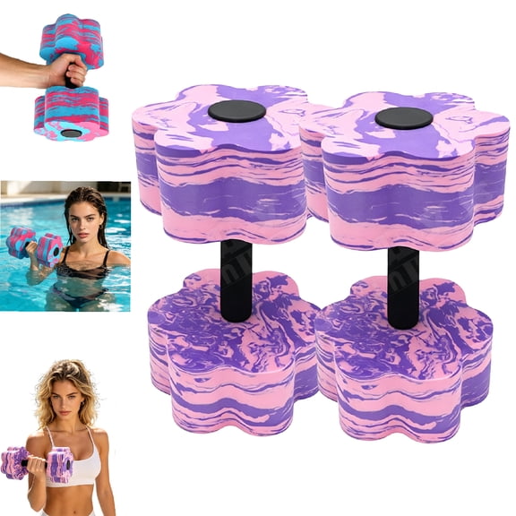 2PCS Water Exercise Discs Aerobic Equipment Ergonomic Grip Pool Exercise Accessories Pool Resistance EVA Kids Adults Swimming Beginners
