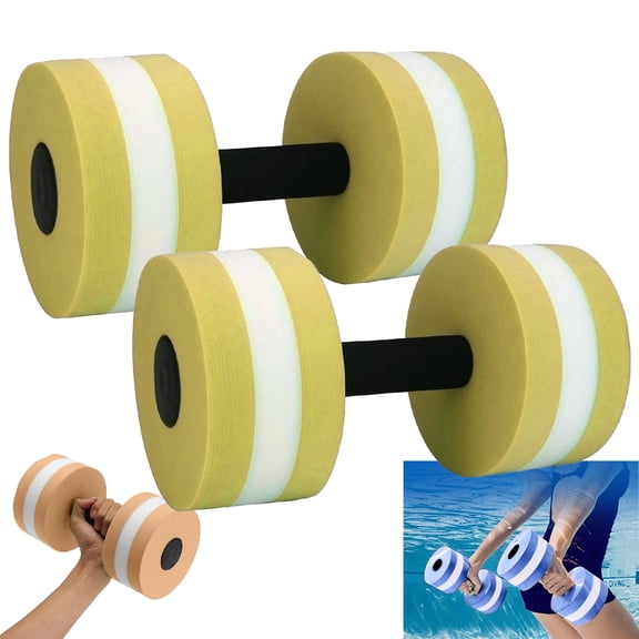 2PCS Water Exercise Discs Water Weights for Pool Exercise Set EVA Foam Aerobic Equipment for Adults Hand Held Pool Resistance for Swimming Beginners