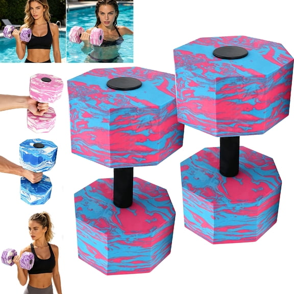 2PCS Water Exercise Discs Weights for Pool Exercise Set EVA Foam Water Aerobic Equipment Hand Held Swim Disc for Pool Aerobics Fitness