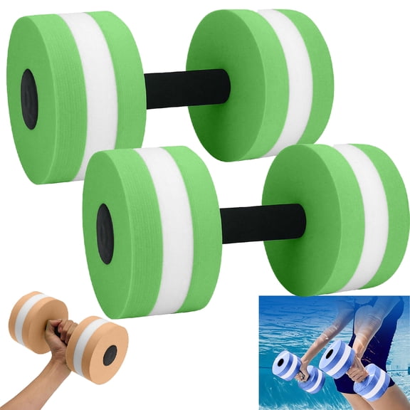 2PCS Water Exercise Weights for Pool Exercise EVA Foam Weights Swim Disc Water Pool Resistance Aerobics Equipment for Aquatic Fitness Therapy Adults Swimming Beginners