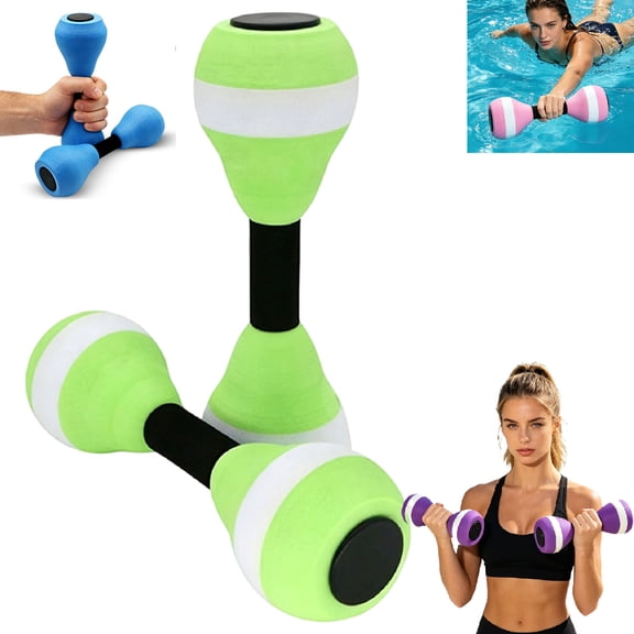 2PCS Water Exercise Weights for Pool Exercise EVA Foam Weights Swim Disc Water Pool Resistance Aerobics Equipment for Aquatic Fitness Therapy Adults Swimming Beginners