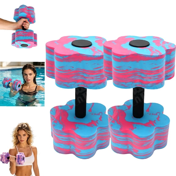 2PCS Water Weights for Pool EVA Foam Handheld Flotation Aid Aerobic Weights for Men Women Kids Youth Teens Adults Beginners Pool Water Sports Training Workout