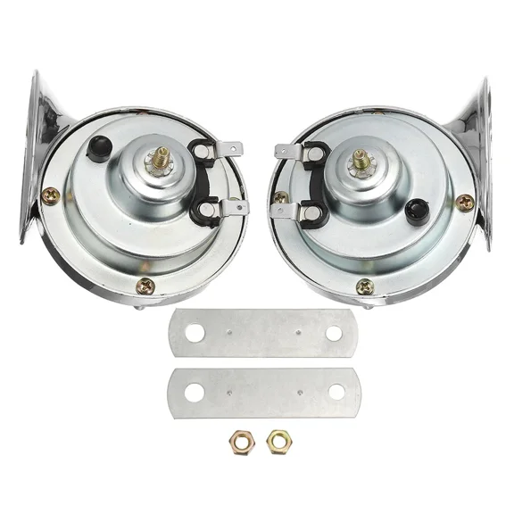 2PCS Waterproof 12V 300DB Universal Loud Car Horn Electric Snail Train Horn Super Loud Horns for Motorcycle Car Truck SUV Boat