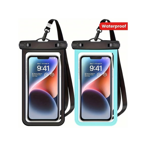 2PCS Waterproof Phone Cases Suitable For IPhone 15 14 13 12 11 Pro Max And Phones With Screens Smaller Than 7inch Inches