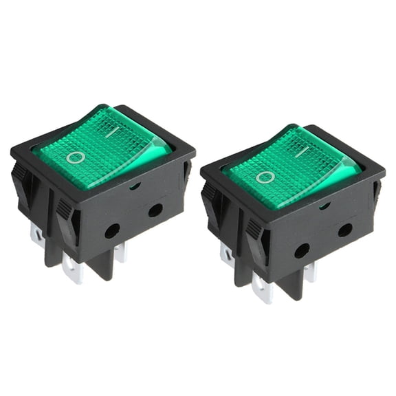 2PCS Welding Machine Power Switch 30A250V Electric Heater Switch 4Pin with Light