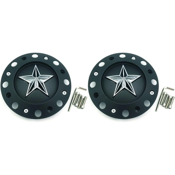 2PCS Wheel Cap Hub Cap Center Cap for KMC XD Series Rockstar 775L239B XD775 Matte Black