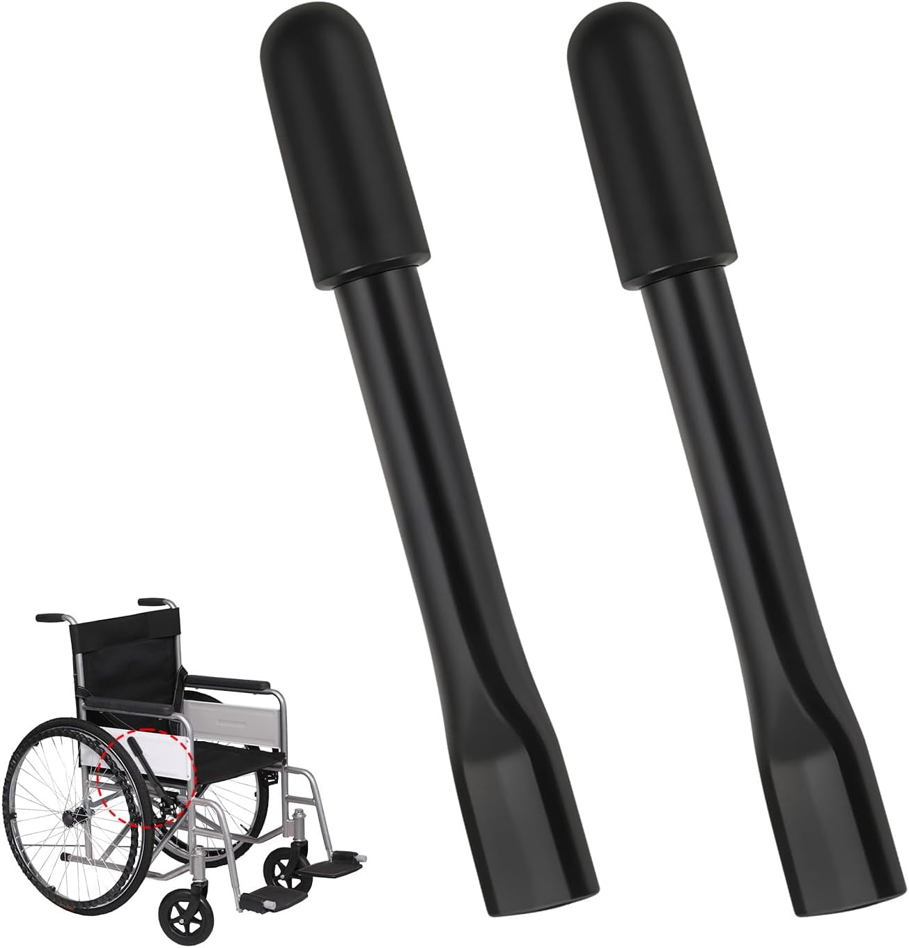 2PCS Wheelchair Brake Extenders,6.7 Inch Transport Chair Assistive ...
