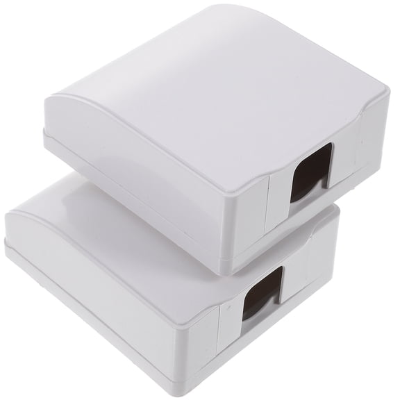 2PCS White 86 Wall Socket Plug Waterproof Box Cover Guard Box Outlet Cover