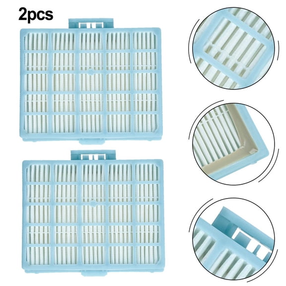 2PCS White + Blue Filter Kit Captures Fine Dust Particles And Others For Bosch GS20, BGS11, And BGS21 Series Vacuum Cleaners