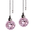 thumbnail image 1 of 2PCS White Pull Chains Crystal Glass Ice Cracked Ball Pull Chain for Ceiling Fan Light Decoration 50cm Extension Chain, 1 of 8