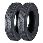 2PCS WhizMax Trailer tire, 5.30-12 rubber RV trailer tire, load range C, 6PR