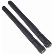 2PCS WiFi Antenna 2.4Ghz 2DBi RP-SMA MaleHole Omnidirectional WiFi Aerial Antenna B/G/N Band PC Antenna Wifi Signal for Wireless Network Router/WiFi Booster/USB Adapter/PCI