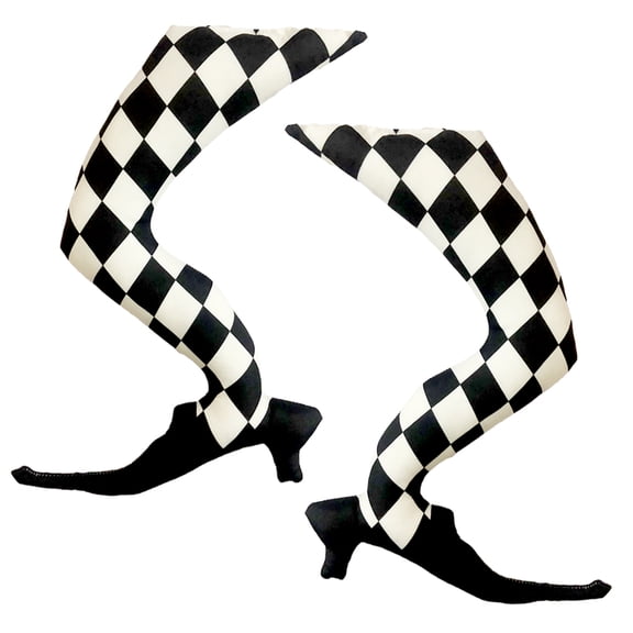 2PCS Wicked Witch Legs Feet Stuffed Party Prop for Halloween Outdoor Indoor Yard Decor