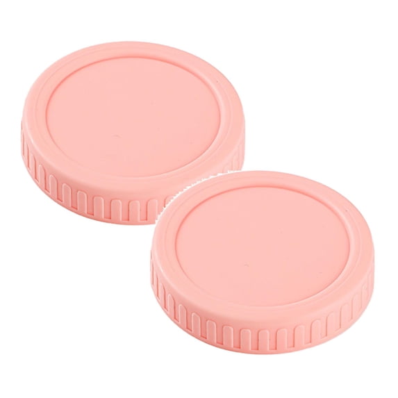 2PCS Wide Mouth Jar Lids Plastic Canning Storage Lids Leak Proof And Scratch 86Mm 8.6Cm Utility