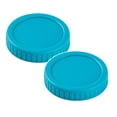 thumbnail image 1 of 2PCS Wide Mouth Jar Lids Plastic Canning Storage Lids Leak Proof And Scratch 86Mm 8.6Cm Utility, 1 of 3