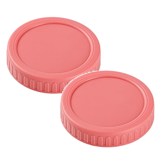 2PCS Wide Mouth Jar Lids Plastic Canning Storage Lids Leak Proof And Scratch 86Mm 8.6Cm Utility