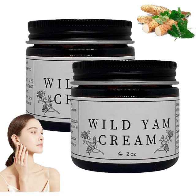2PCS Wild Yam Skin Cream, Wild Yam Cream, 60ml Wild Yam Cream Organic