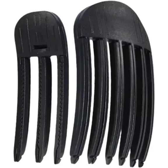 2PCS Wind Shaping Styling Combs for Fluffy Bangs, Hair Root Clips, High Crown Volume Comb, Instant No-Trace Lifting Clips (Black) Black
