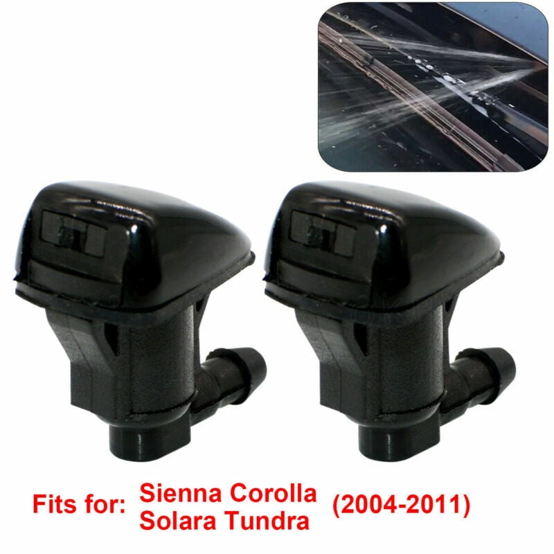 2PCS Windshield Wiper Spray Jet Washer Nozzle for Toyota Sienna Corolla