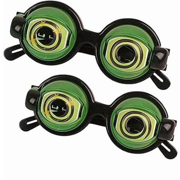 2PCS Winking Glasses with Blinking Eyes - Funny Crazy Blink Eye Glasses - Crazy Eyes Prop Glasses for Adults Party