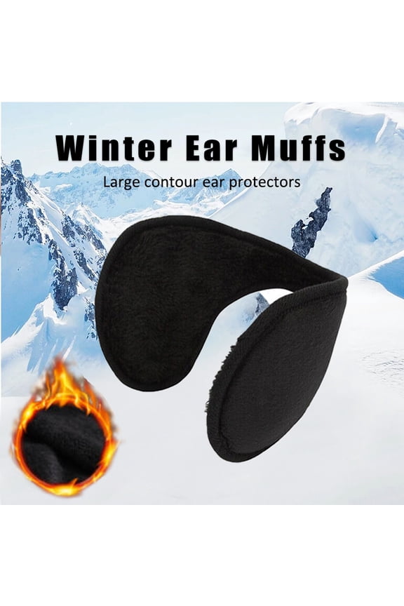 2PCS Winter Ear Muffs Warmer Ladies Womens Earflaps Mens Warm Earmuffs Outdoor