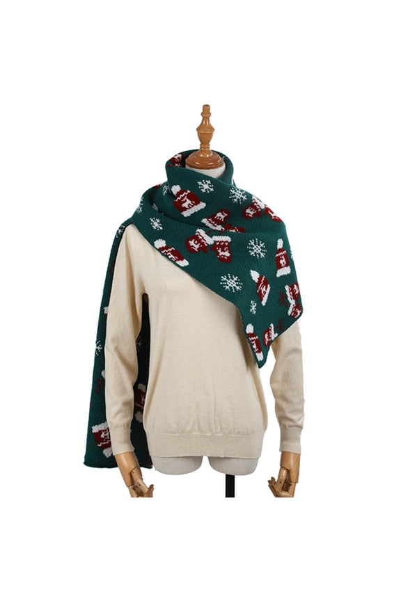 2PCS Winter Scarf for Women Classic Tassel Plaid Warm Soft Chunky Large Blanket Wrap Shawl Scarves 1 Pack