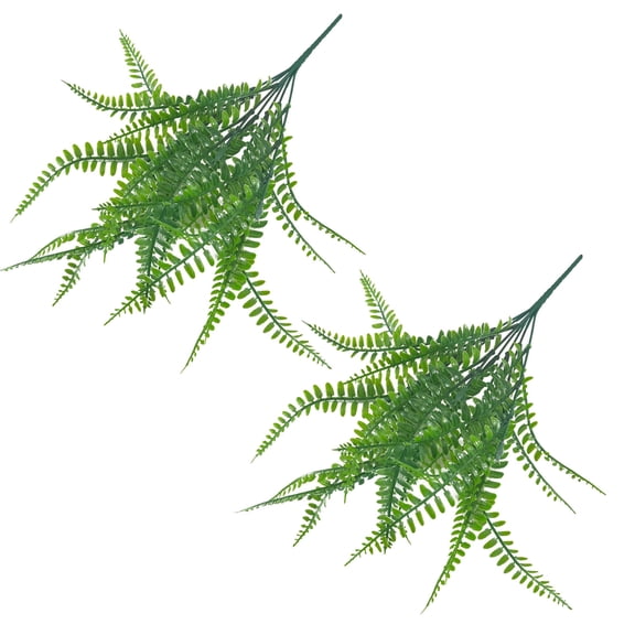 2PCS Wire Artificial Persian Fern UV Resistant Green Wall Wedding Table Decor