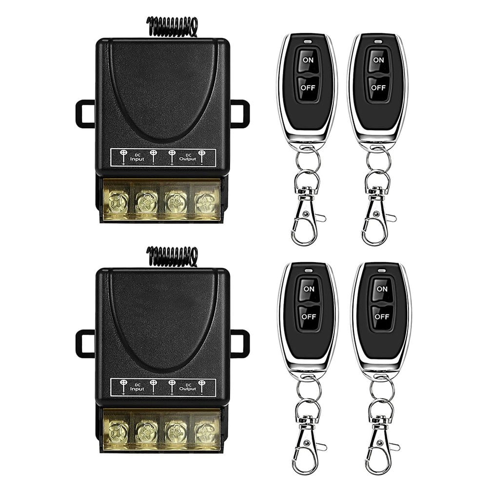 2PCS Wireless Remote Switch DC1272V 30A Long Range 12v Remote Control