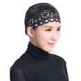 thumbnail image 1 of 2PCS Women Hijab Hat Lace Ninja Underscarf Head Islamic Cover Bonnet Cap Scarf Muslim, 1 of 2