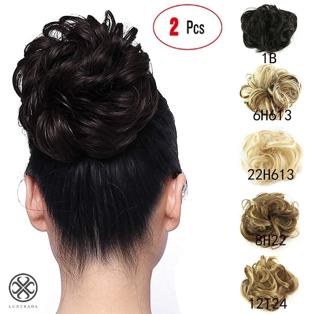 Natural bun hair piece Small Size Natural Braided Chignon Bun Hairpiece Donut  main image 3