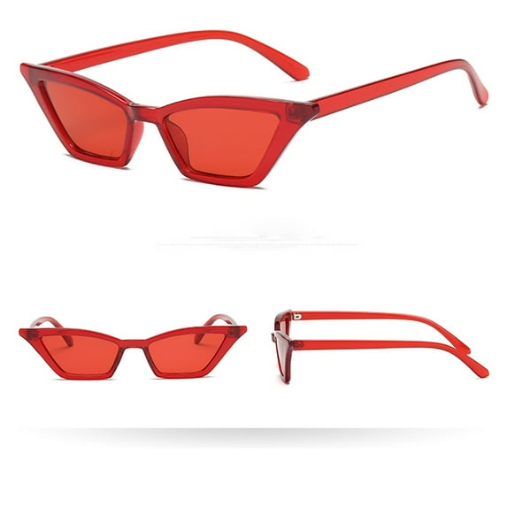 2PCS Women Vintage Cat Eye Sunglasses Retro Eyewear Fashion Ladies Man