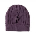 2PCS Women's Keep Warm Winter Casual Knitted Hat Headgear Beanie Tail
