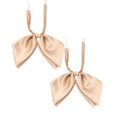 thumbnail image 1 of 2PCS Women's double layer bow tie flower new featherless root Japanese college style solid color bright face, 1 of 5