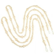 Luxsea Nordic Creative Wood Bead Garland Farmhouse Rustic Country Farmhouse Ornament Boho Decorations Woven Wall Hanging