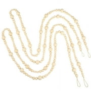 EFINNY 2PCS Nordic Creative Wood Bead Garland Farmhouse Rustic Country Farmhouse Ornament Boho Decorations Woven Wall Hanging